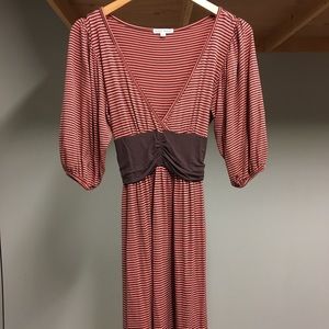 Velvet torch striped dress